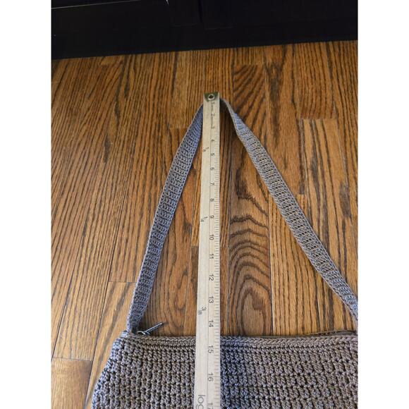 The Sak Tan/ Taupe Crochet Handbag Purse - Picture 10 of 12